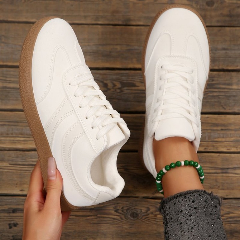 Casual Sneaker Low - Women's Casual Sneakers Round Toe Lace