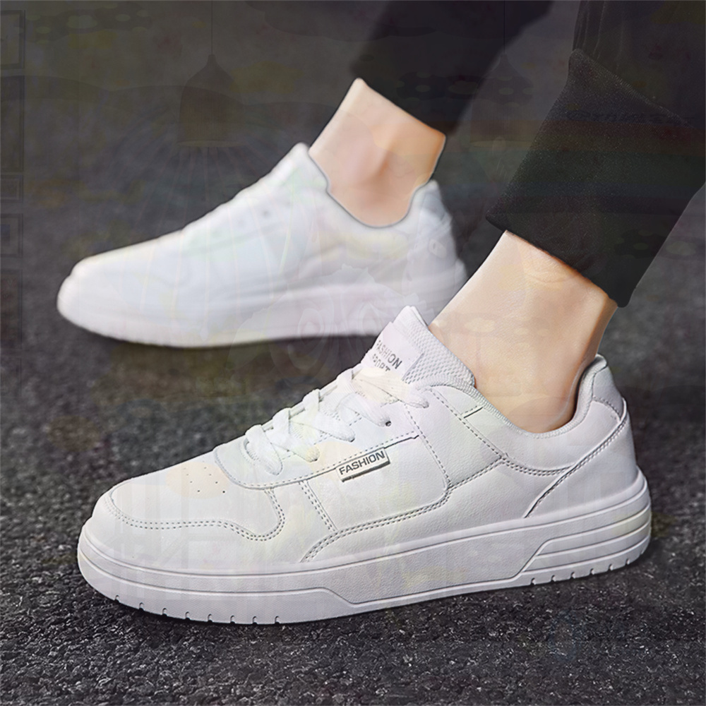 Men'S Shoes Good For Wide Feet - With Ties PU Leather Shoes 41