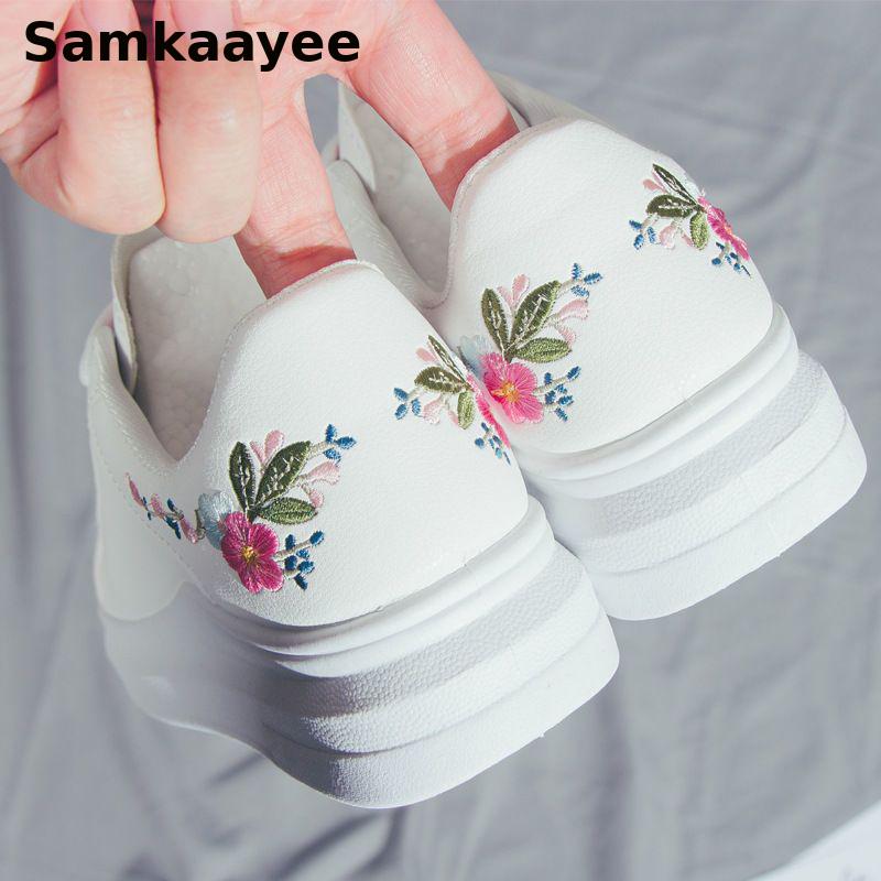 Casual Sneaker Low - 35-40 Women White Shoes Female Sneakers