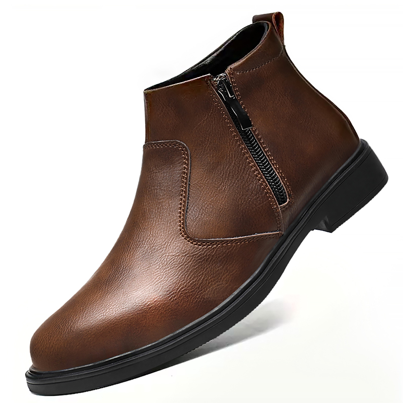 Men'S Shoes Business Casual - Autumn and Winter New High-Top Leather