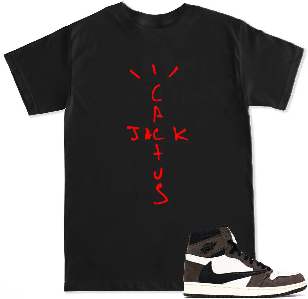 Men Shoes China - Cactus Jack Retro 1 T Shirt