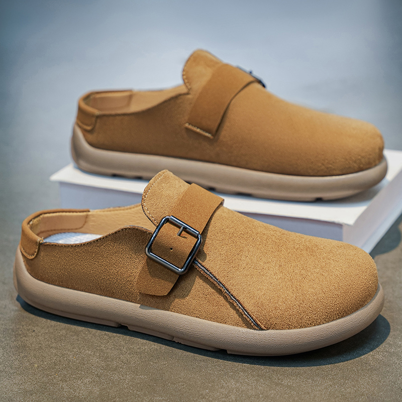 Men'S Shoes Drivers - Platform Mules for Men Closed Toe