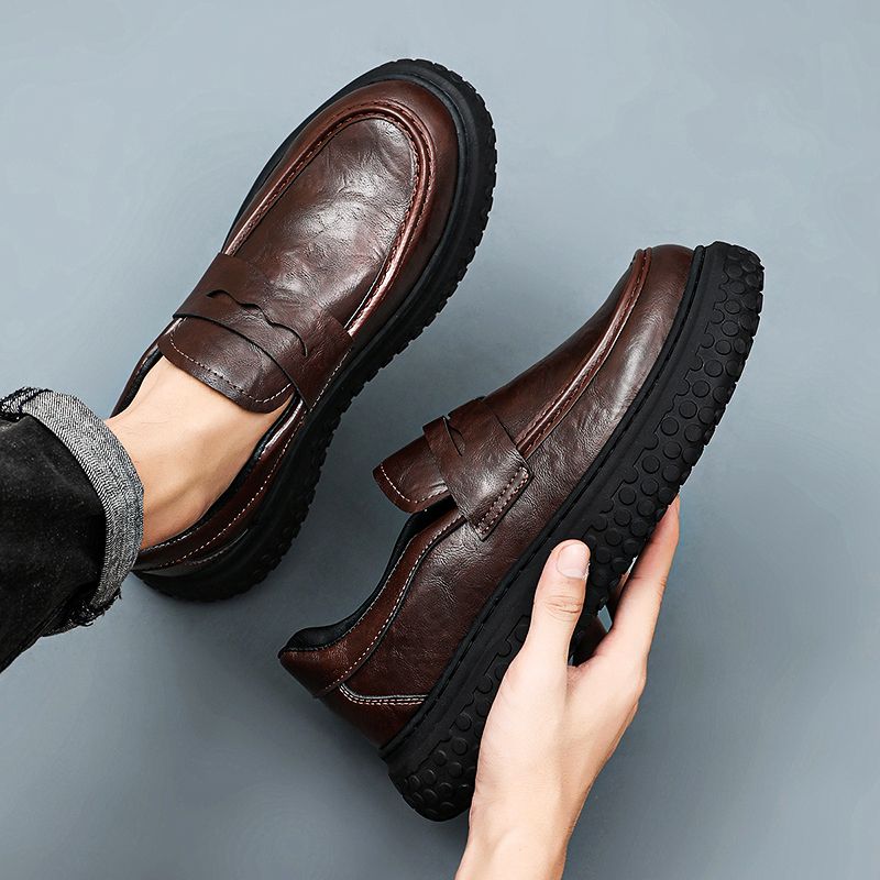 2026 New Men's Loafers Soft Le - Men'S Shoes Business Casual 评论和价格