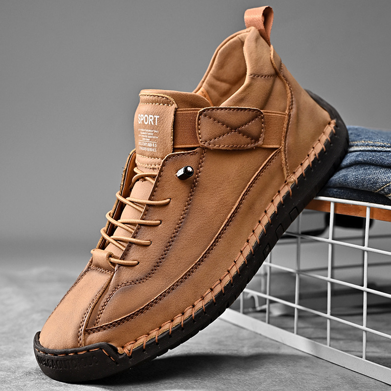 Handmade Leather Men Shoes Cas - Men'S Shoes Size 42 In Us 评论和价格