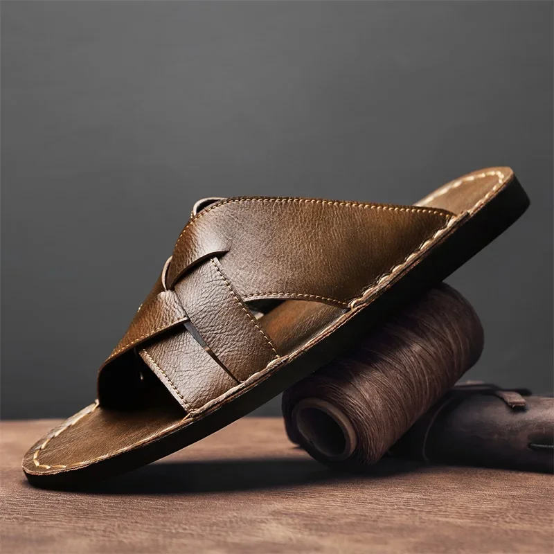 Genuine Leather Men Casual San - Men'S Shoes Business Casual 评论和价格