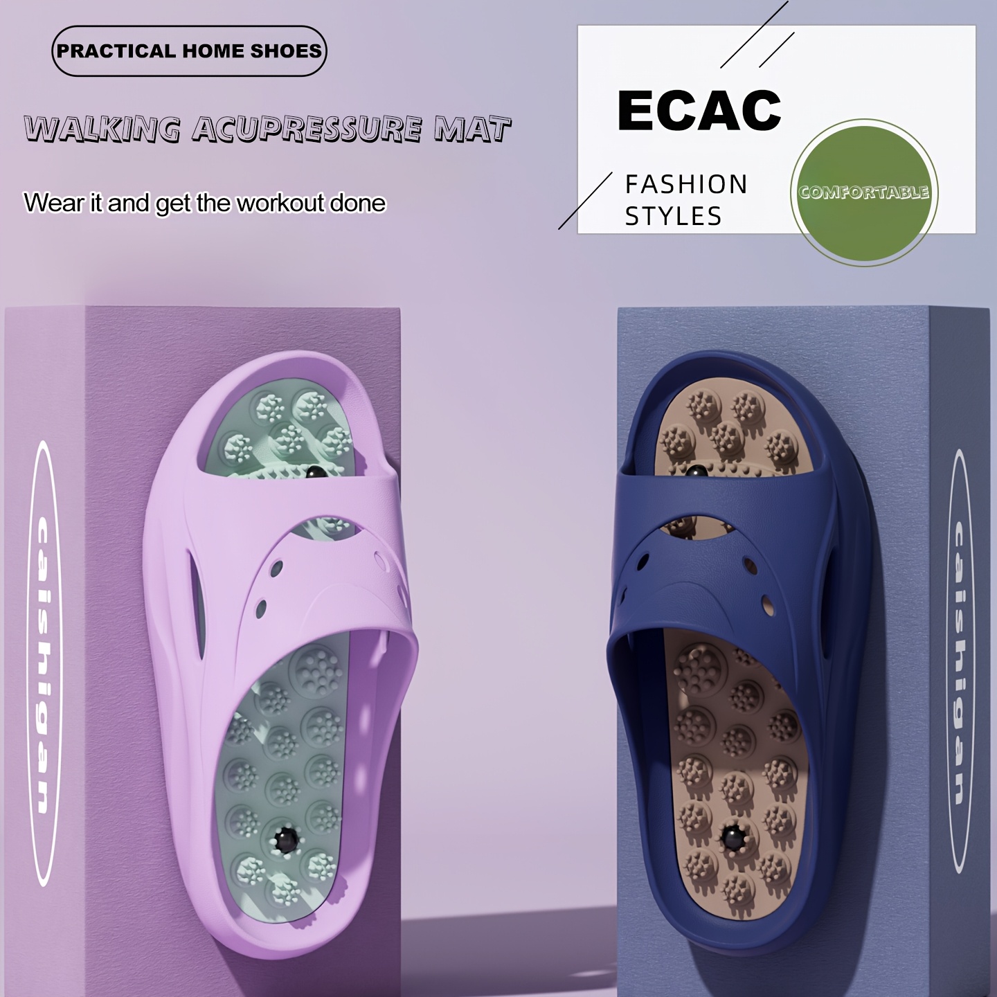 Women Men EVA Massage Slippers - Men'S Shoes Cloud 评论和价格