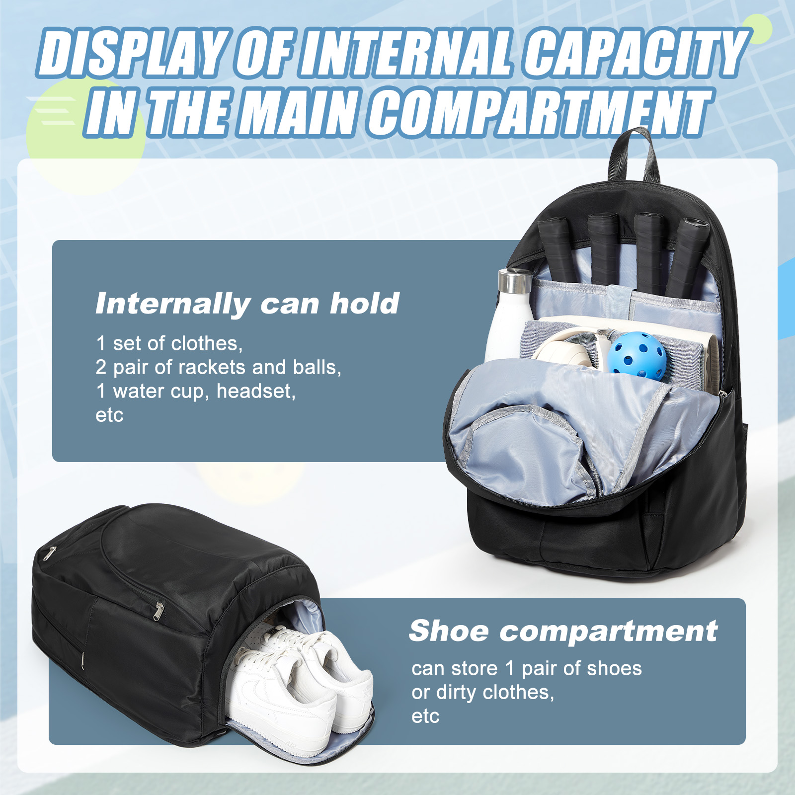 Tennis Bag Tennis Backpack 2 R - Men Shoes China 评论和价格