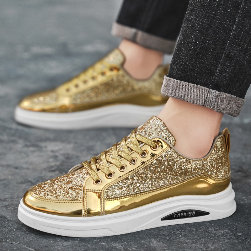 Gold Men's Sneakers 2025 New L - Men'S Shoes Size 42 In Us 评论和价格