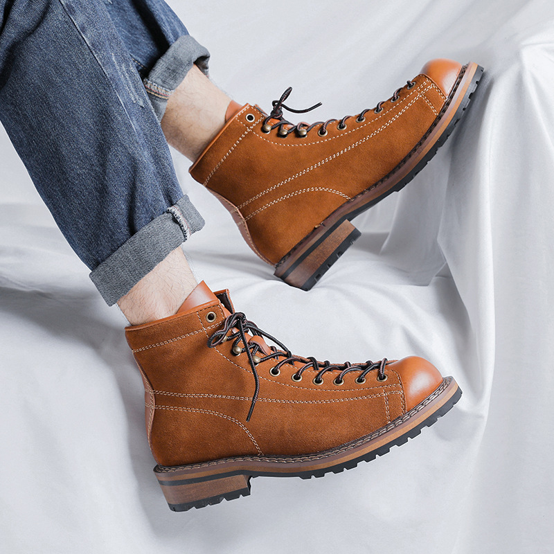 Hiking Shoes Men's Walking Boo - Chelsea Boots Suede 评论和价格