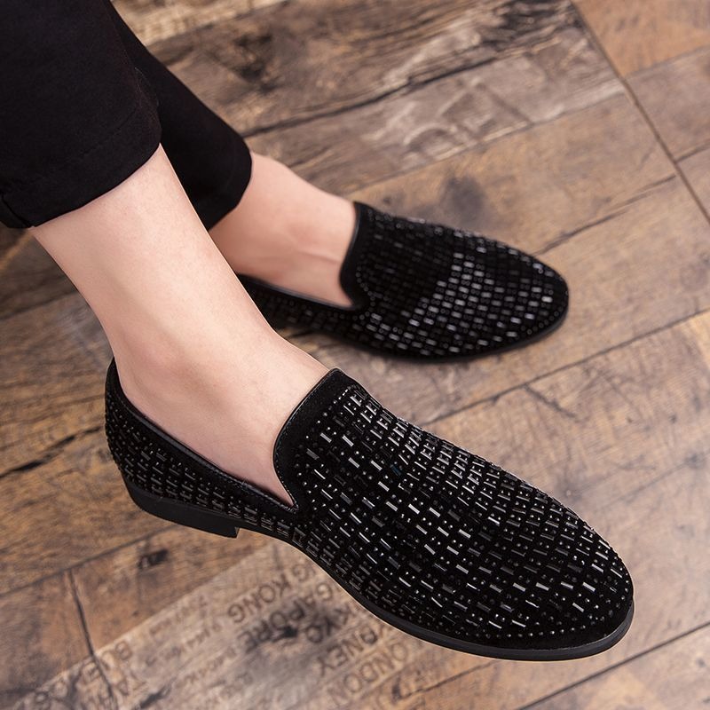 rhinestone party dress shoes f - Men'S Shoes Drivers 评论和价格