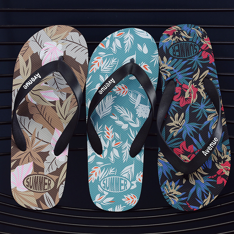 Hawaii Print Slippers Men Flip - Men'S Shoes Daily Use 评论和价格