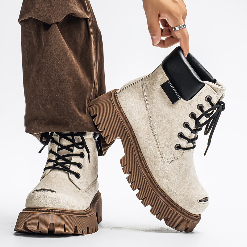 Classic High Top Boots Outdoor - Men'S Shoes Business Casual 评论和价格