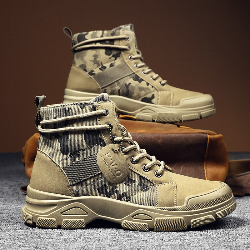 High-Top Boots for Men Autumn  - Men'S Shoes Daily Use 评论和价格