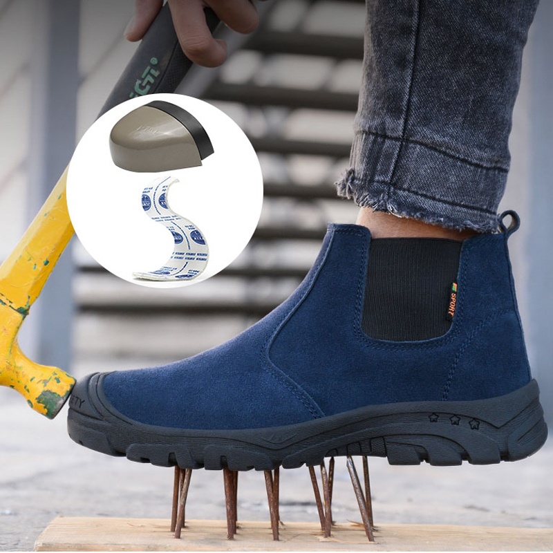 2026 New Men Boots Safety Shoe - Chelsea Boots Suede 评论和价格