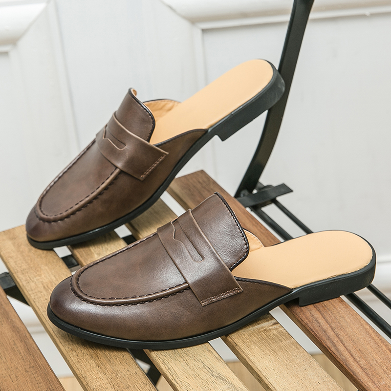 Men Fashionable Half-heeled Le - Men'S Shoes Business Casual 评论和价格