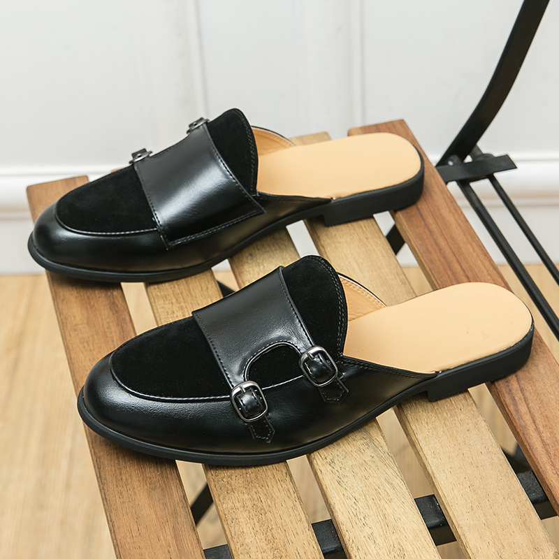 Men Fashionable Half-heeled Le - Men'S Shoes Business Casual 评论和价格