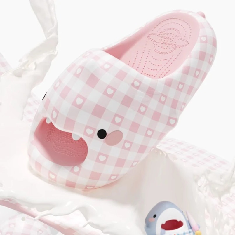 Shark Slippers Men Plaid Dot S - Men'S Shoes Cloud 评论和价格
