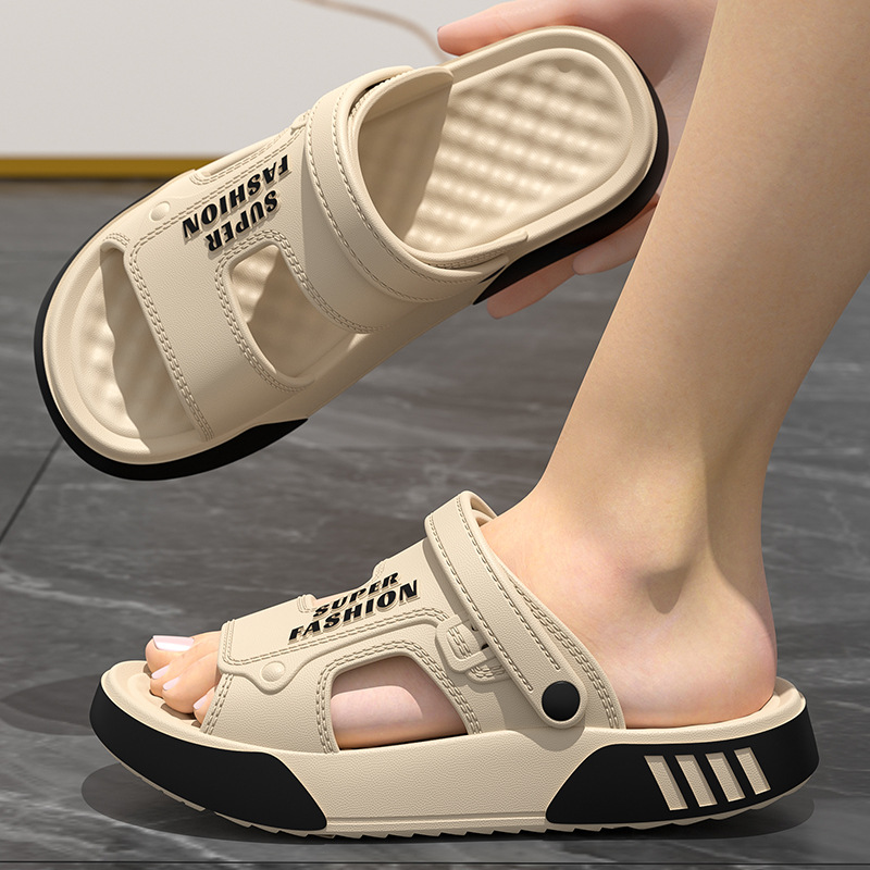 Thick-bottomed cool slippers m - Men'S Shoes Drivers 评论和价格