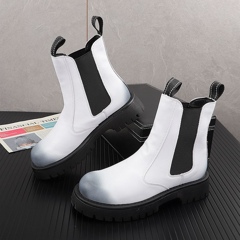 Men Luxury Fashion Genuine Lea - Chelsea Boots Suede 评论和价格