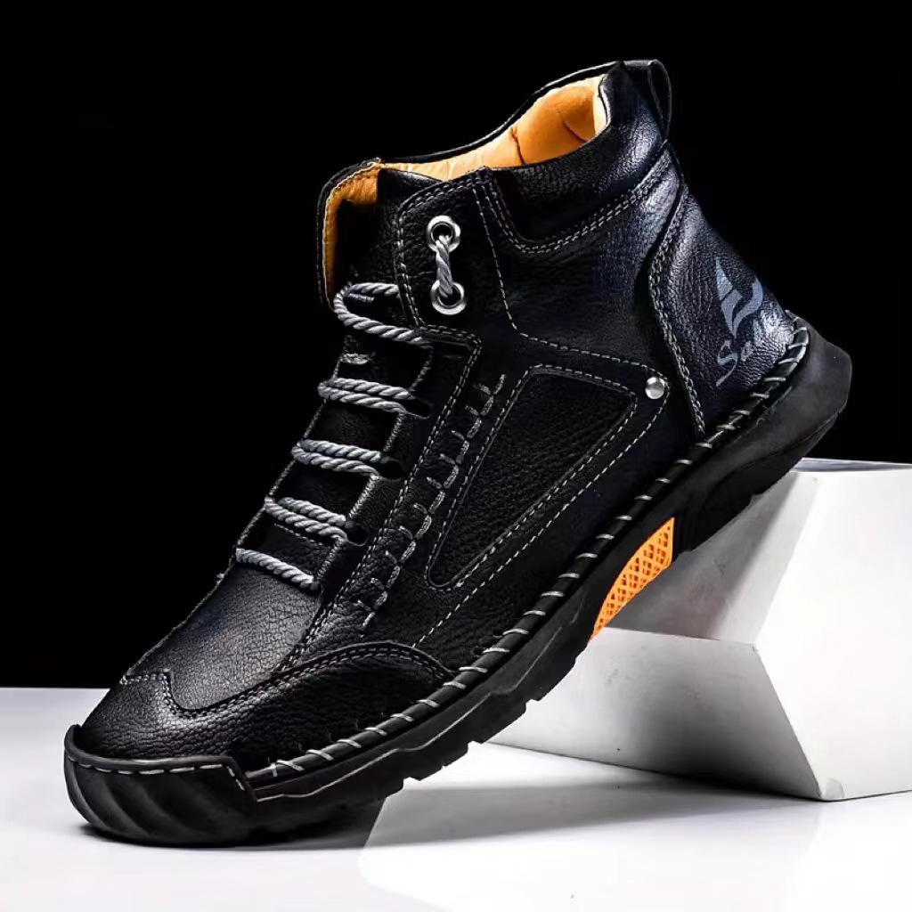 Men's Hand-stitched Boots Plus - Men'S Shoes Daily Use 评论和价格