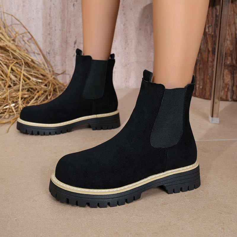 Hot Sale Women Lug Sole Chelse - Chelsea Boots Suede 评论和价格