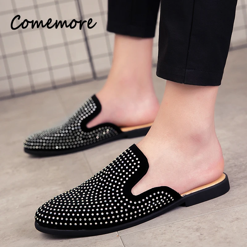 Luxury Glitter Rhinestone Leat - Men Shoes Louboutin 评论和价格