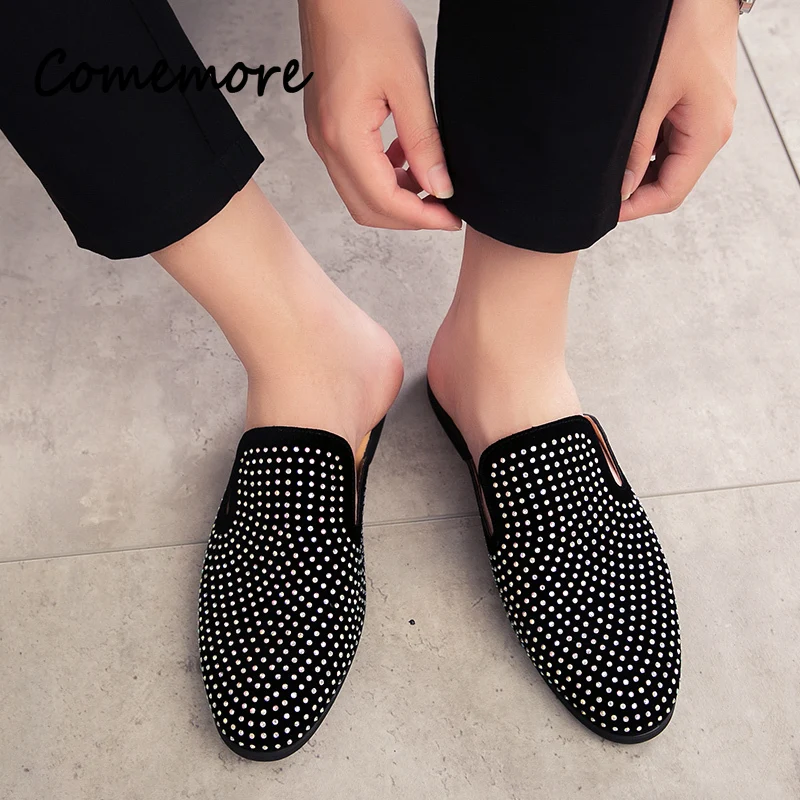 Luxury Glitter Rhinestone Leat - Men Shoes Louboutin 评论和价格