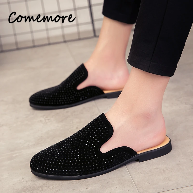 Luxury Glitter Rhinestone Leat - Men Shoes Louboutin 评论和价格