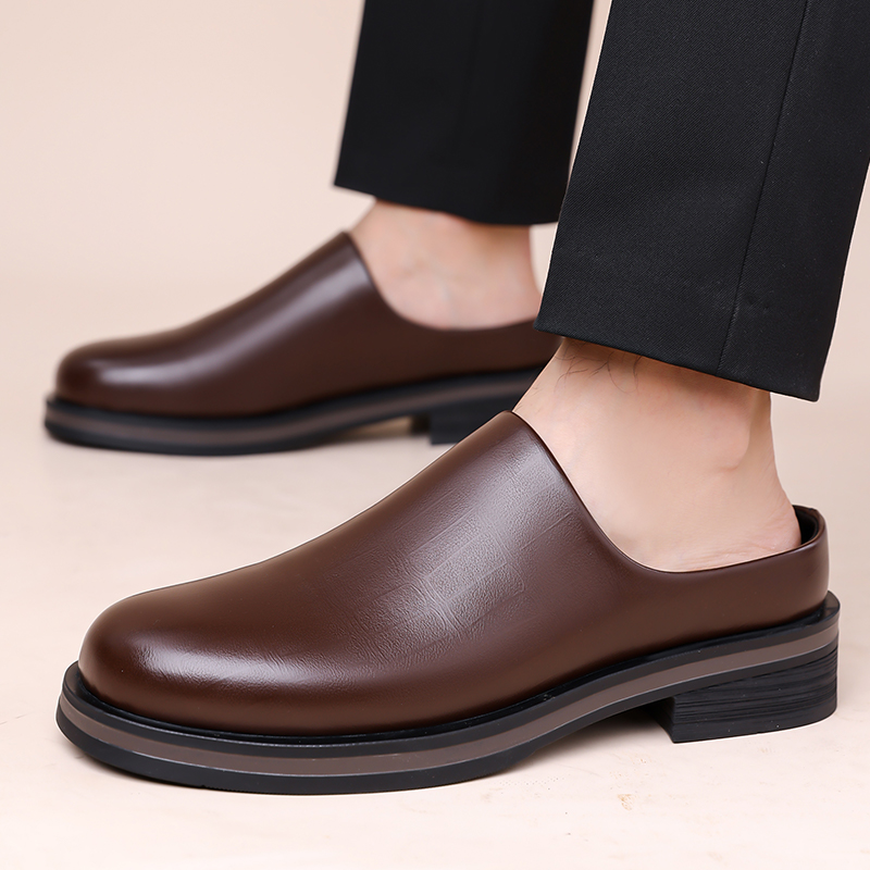 Men Slip-On Half Slippers, Thi - Men'S Shoes Business Casual 评论和价格