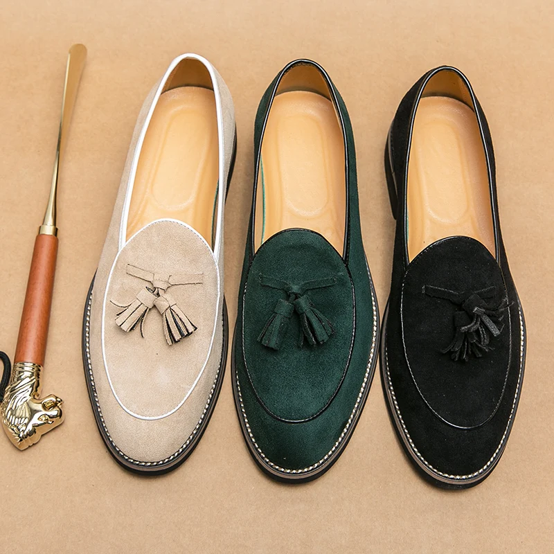 Italian Luxury Brand Suede Men - Men Shoes Louboutin 评论和价格