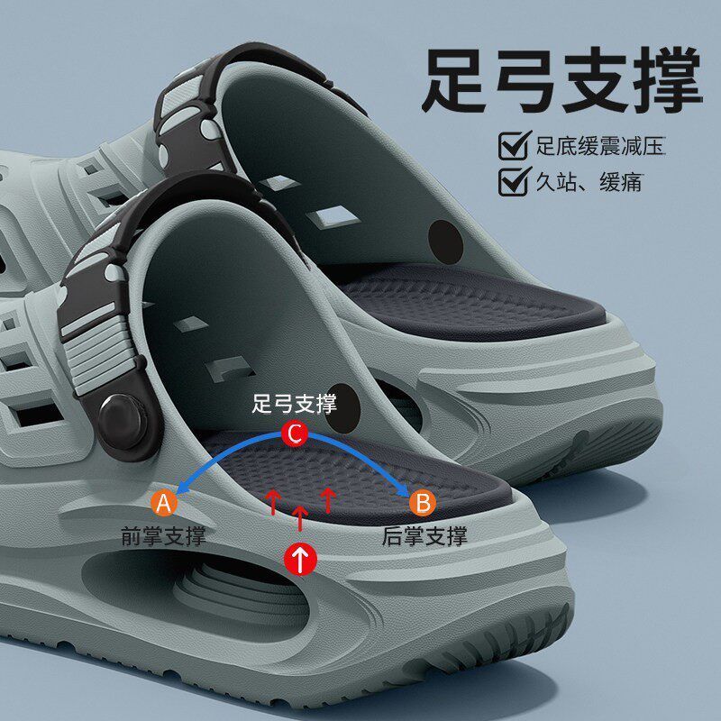 Thick-soled hole shoes men's 2 - Men'S Shoes Drivers 评论和价格