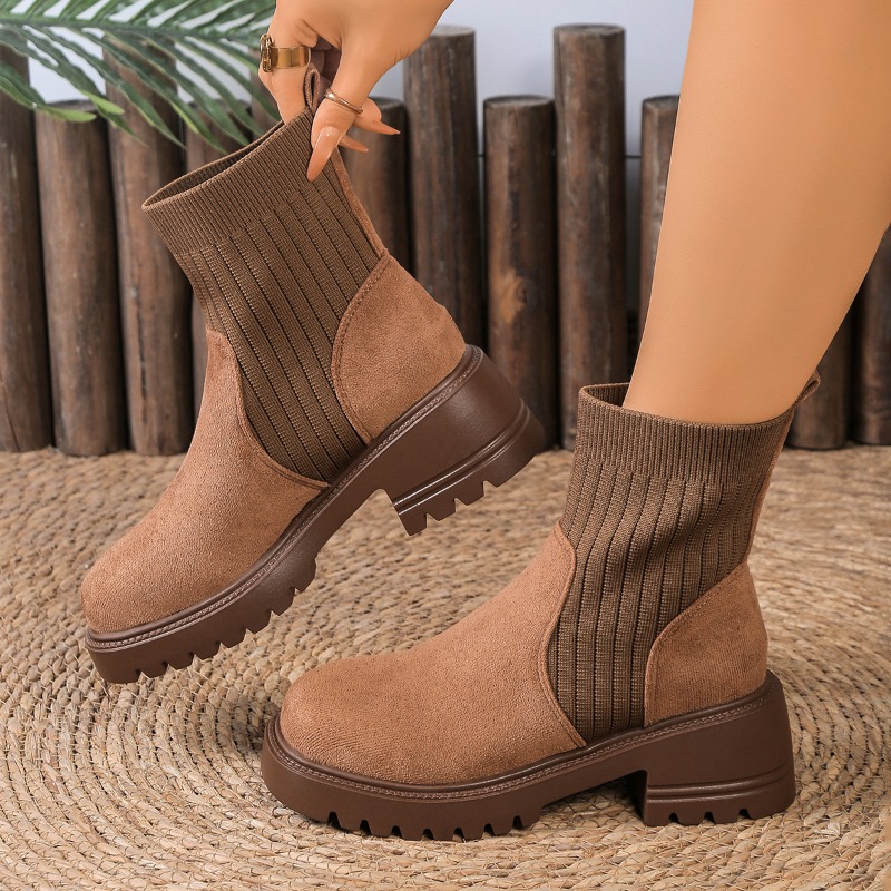 2025 Autumn Winter Fashion Wom - Chelsea Boots Suede 评论和价格