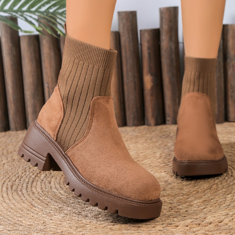 2025 Autumn Winter Fashion Wom - Chelsea Boots Suede 评论和价格