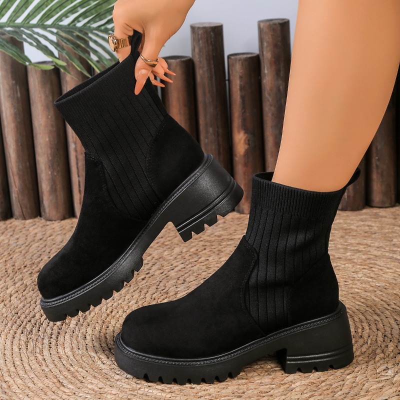 2025 Autumn Winter Fashion Wom - Chelsea Boots Suede 评论和价格