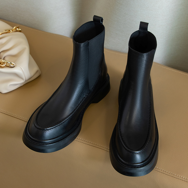Hot Genuine Leather Women's Bo - Chelsea Boots Suede 评论和价格