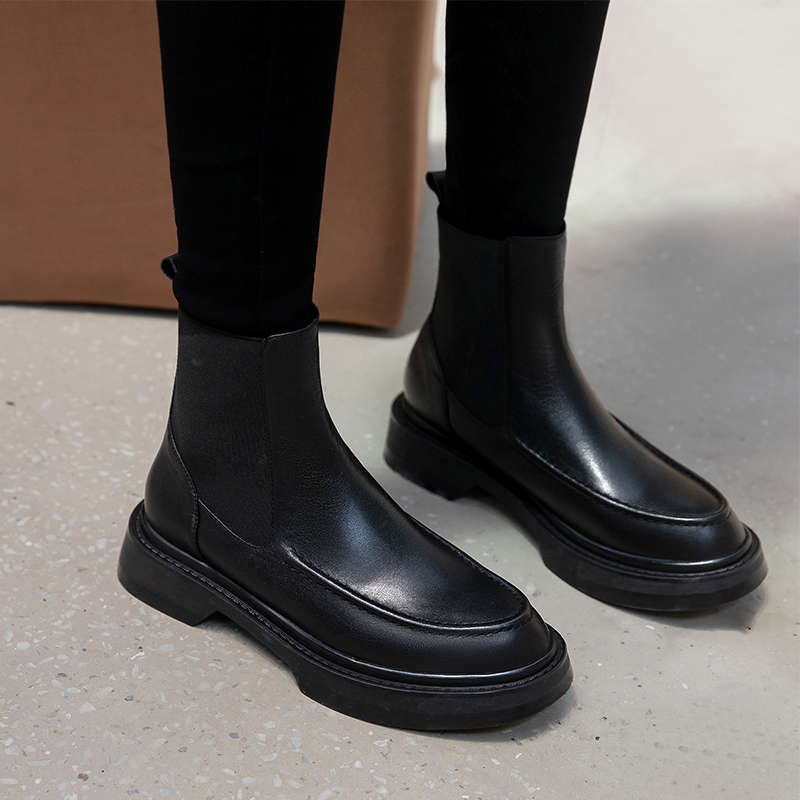 Hot Genuine Leather Women's Bo - Chelsea Boots Suede 评论和价格