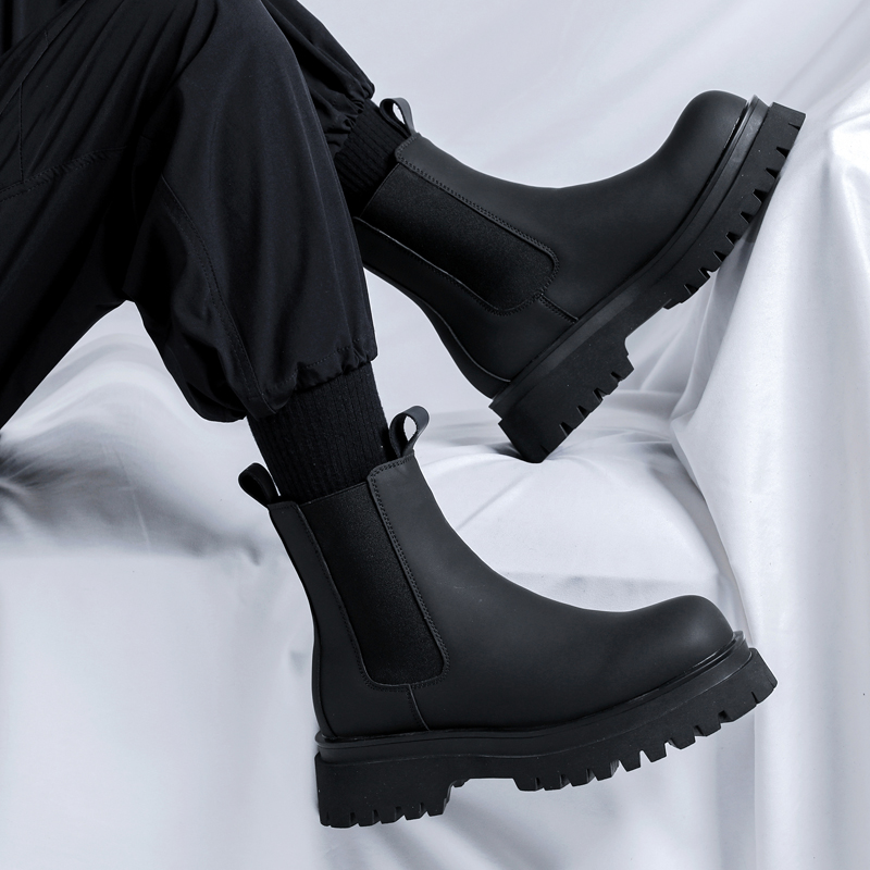2026 Platform Black High Top B - Chelsea Boots Suede 评论和价格