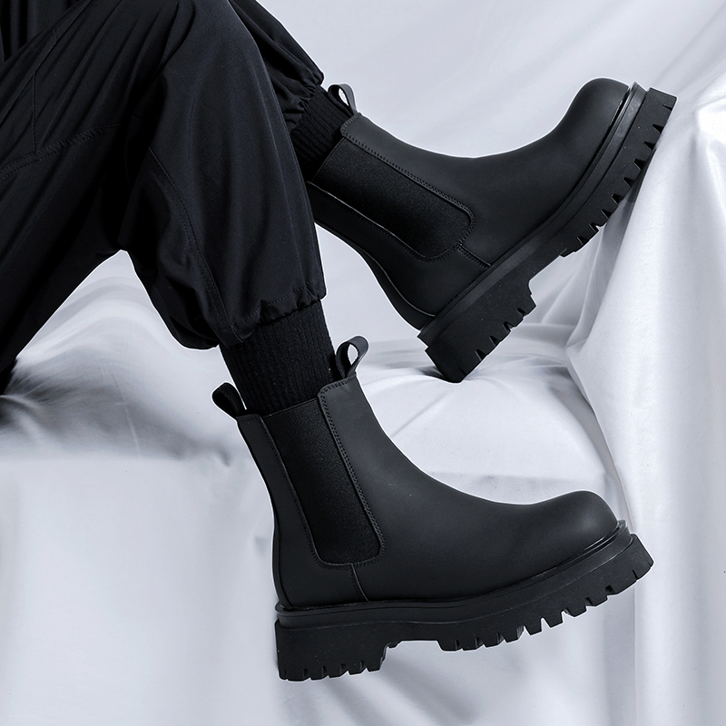 2026 Platform Black High Top B - Chelsea Boots Suede 评论和价格