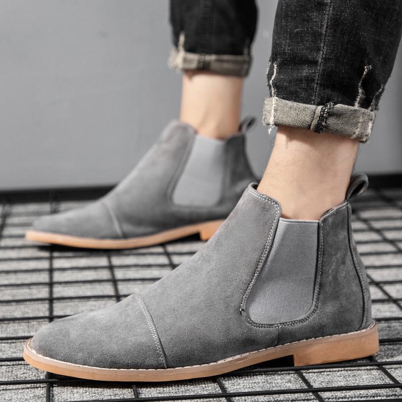 Men Chelsea Boots Suede Leathe - Chelsea Boots Suede 评论和价格