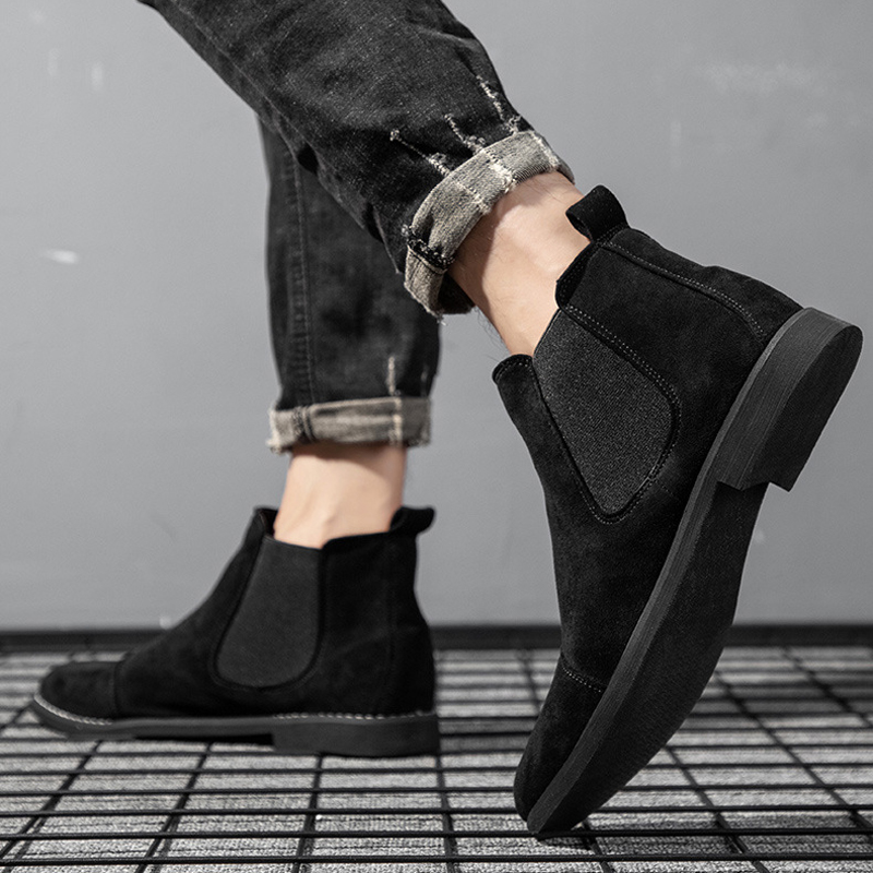 Men Chelsea Boots Suede Leathe - Chelsea Boots Suede 评论和价格