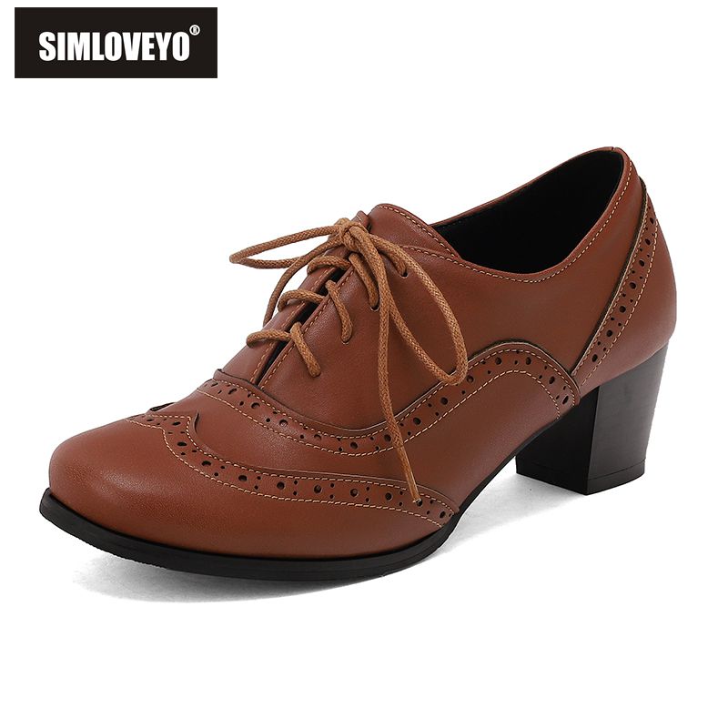 SIMLOVEYO New Brown Women Pump - Men'S Shoes Size 42 In Us 评论和价格