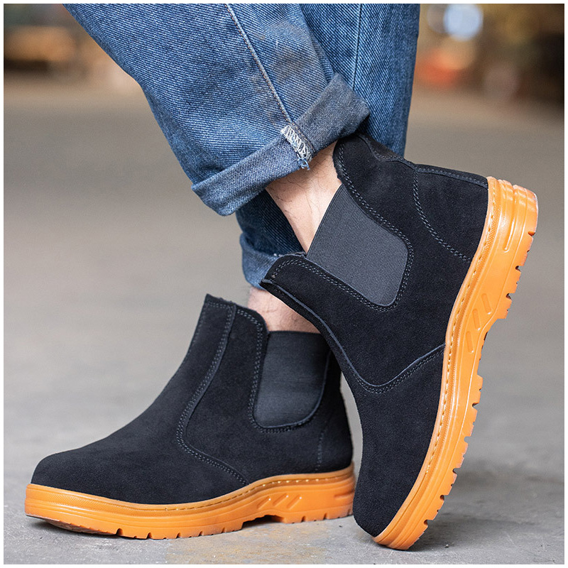 men's leisure steel toe caps w - Chelsea Boots Suede 评论和价格