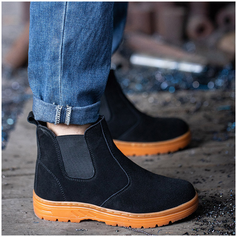 men's leisure steel toe caps w - Chelsea Boots Suede 评论和价格