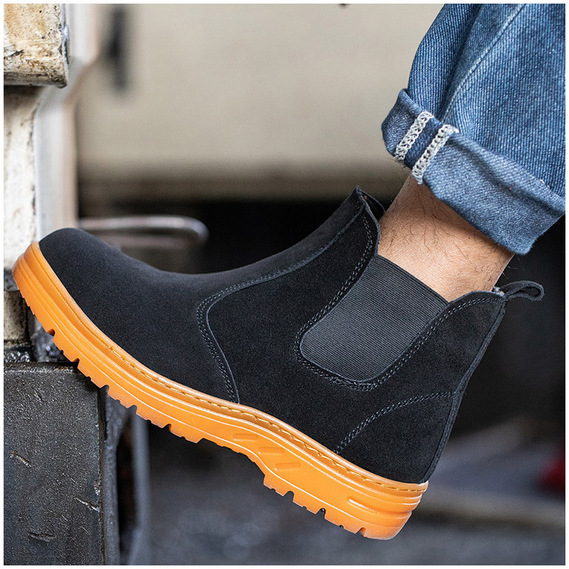 men's leisure steel toe caps w - Chelsea Boots Suede 评论和价格