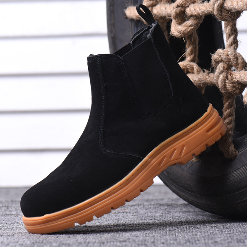 men's leisure steel toe caps w - Chelsea Boots Suede 评论和价格
