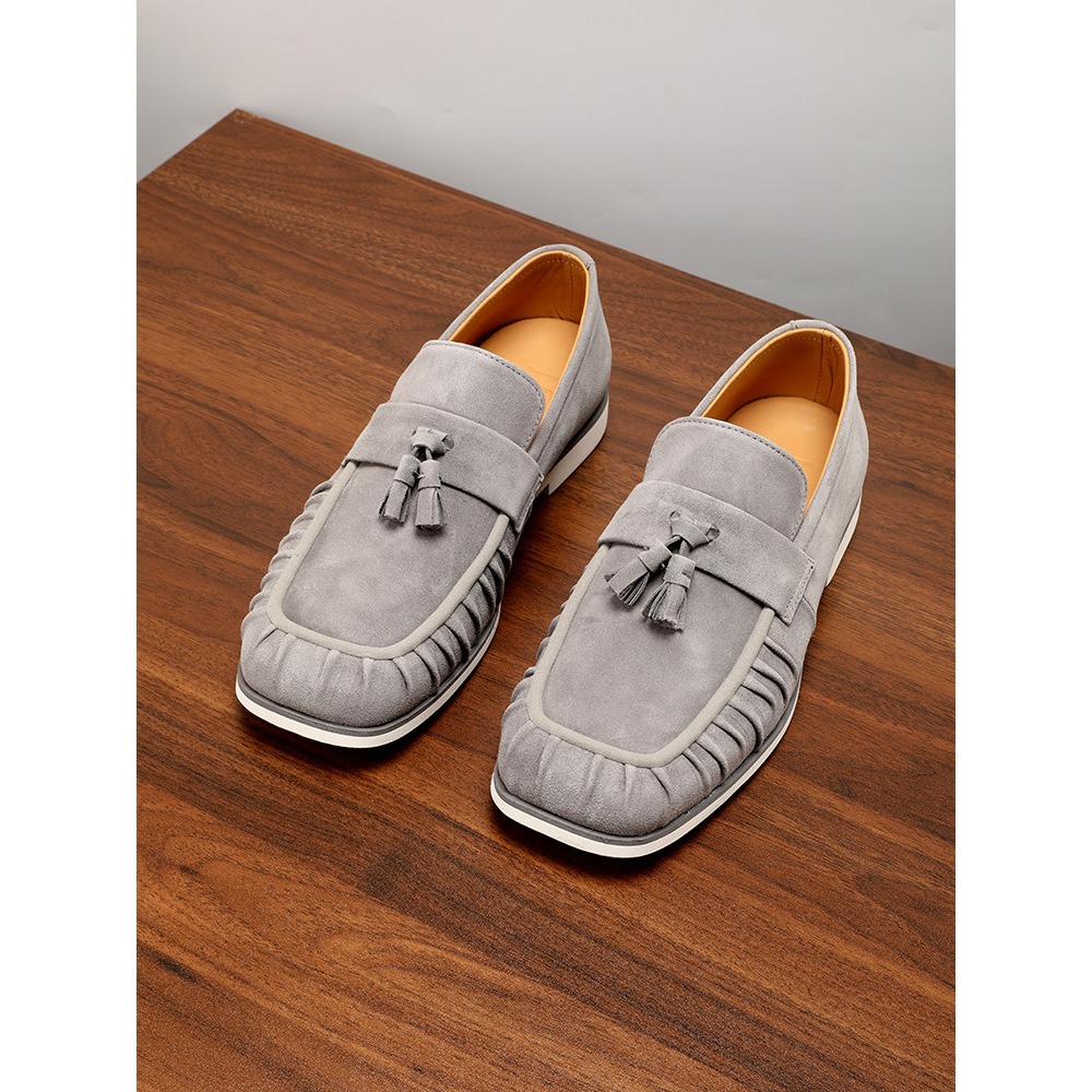 Genuine Leather Tassel Suede S - Men'S Shoes Drivers 评论和价格